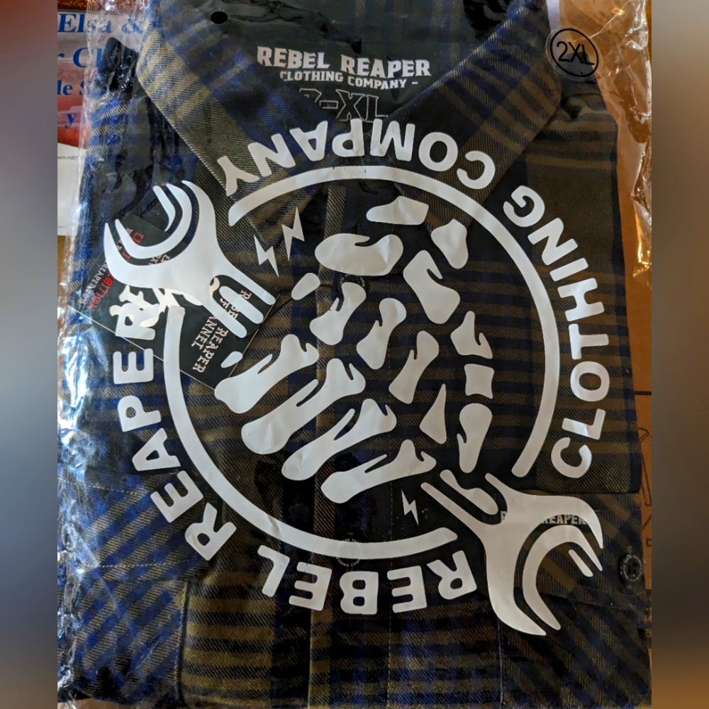 Rebel Reaper The Theory Flannel XXL BNIB Limited Edition Rare